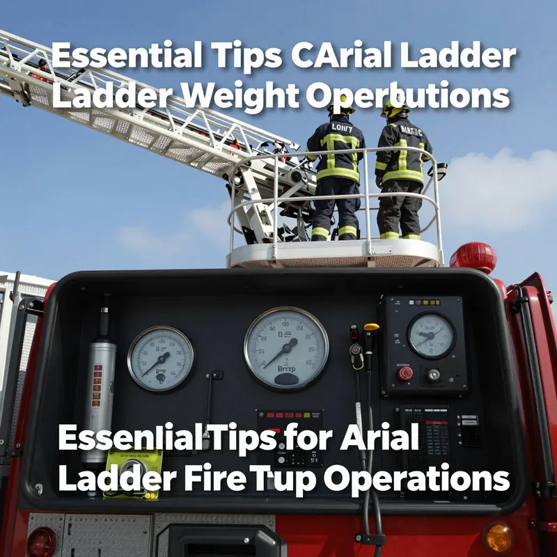 Proper stabilization of an aerial ladder fire truck before deployment is crucial for safe operations.