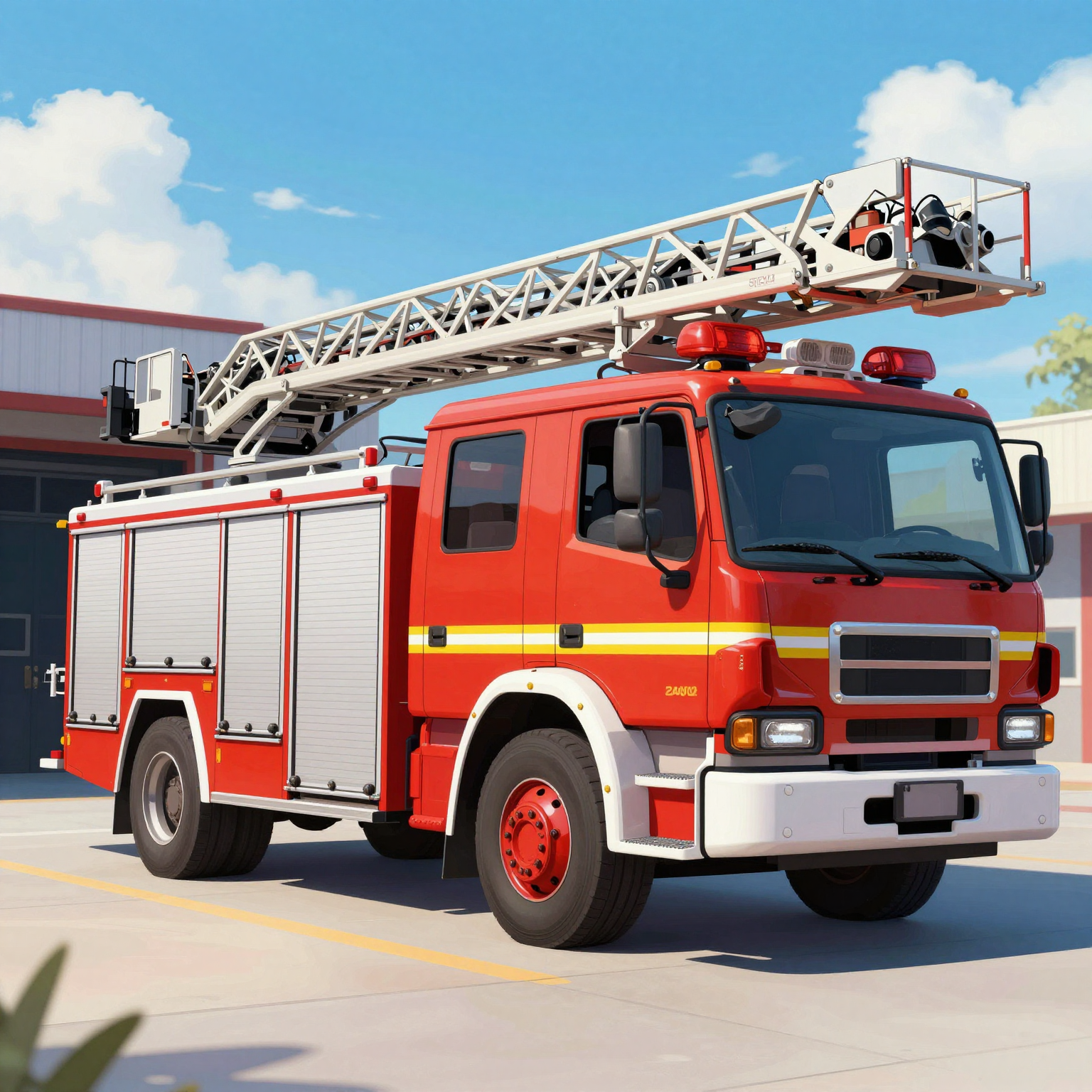 Fire Ladder Truck