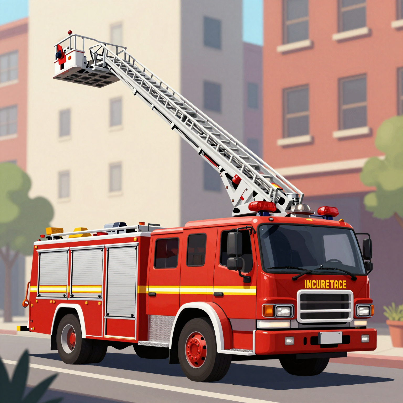 Fire Truck Emergency Scene