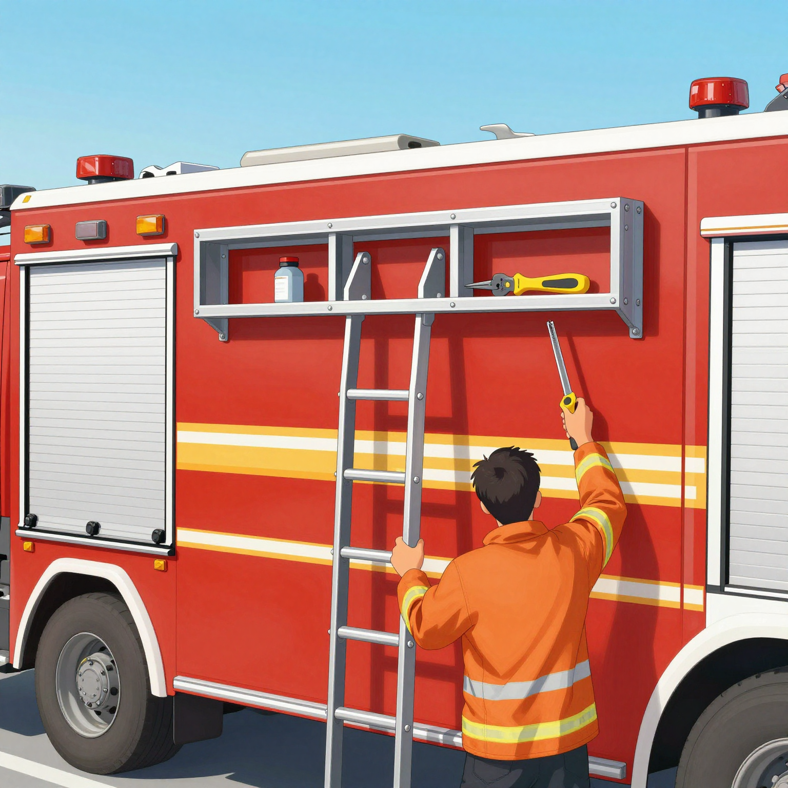 Ladder Mounting Bracket Installation