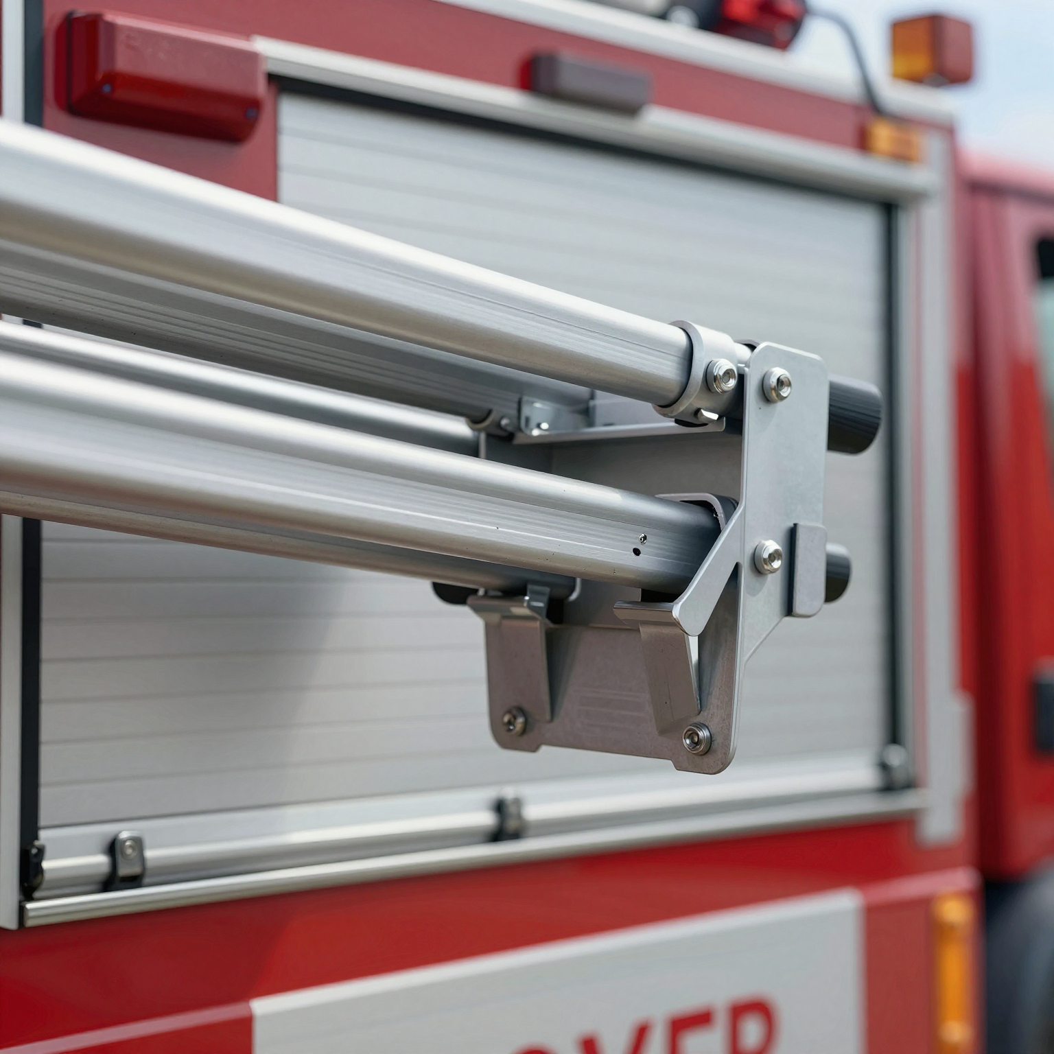 Ladder Mounting Bracket on Fire Truck