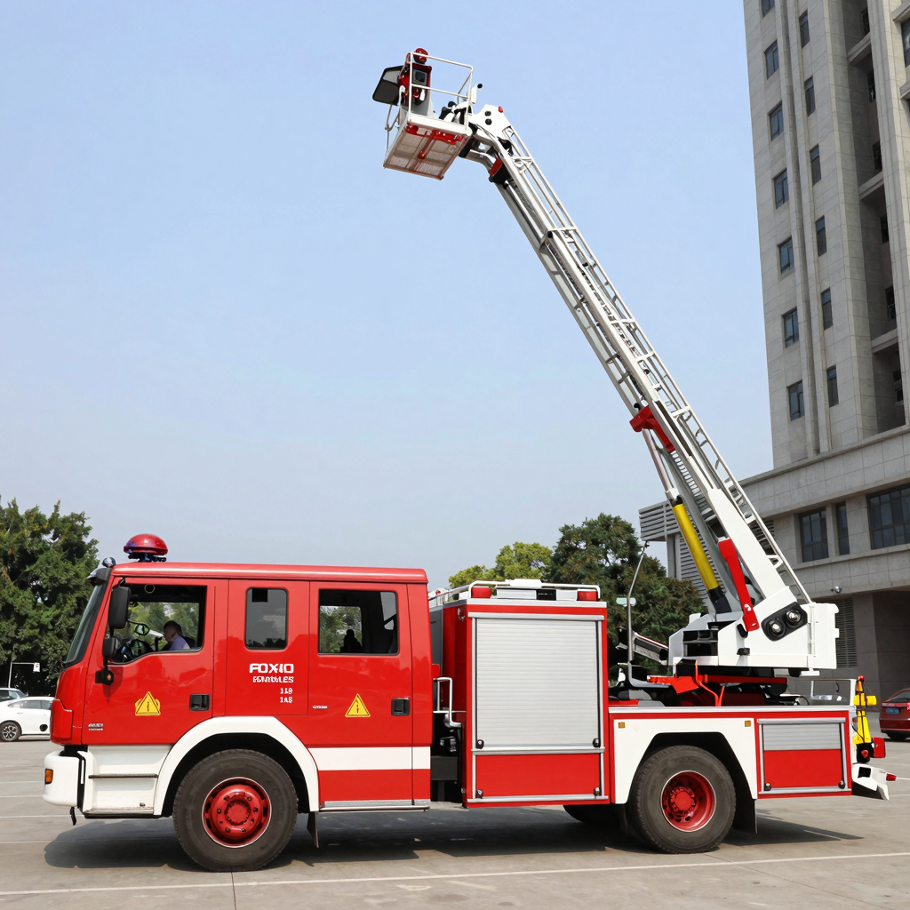 Tecnología del Camión Bombero con Plataforma Aérea