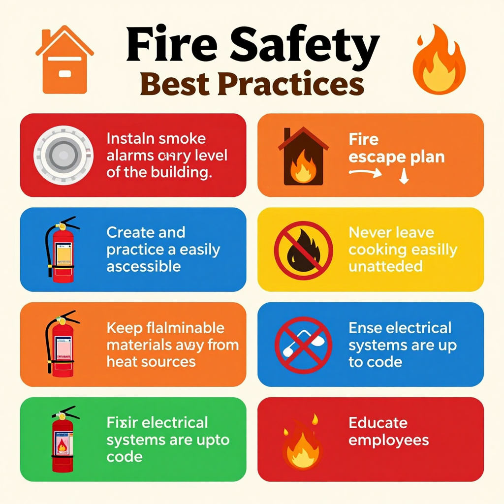 Infographic on Fire Safety Best Practices