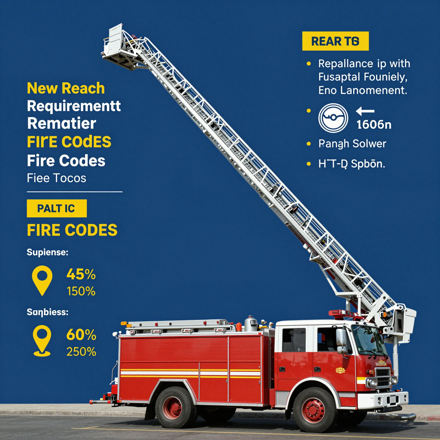 Infographic on Fire Truck Ladder Reach