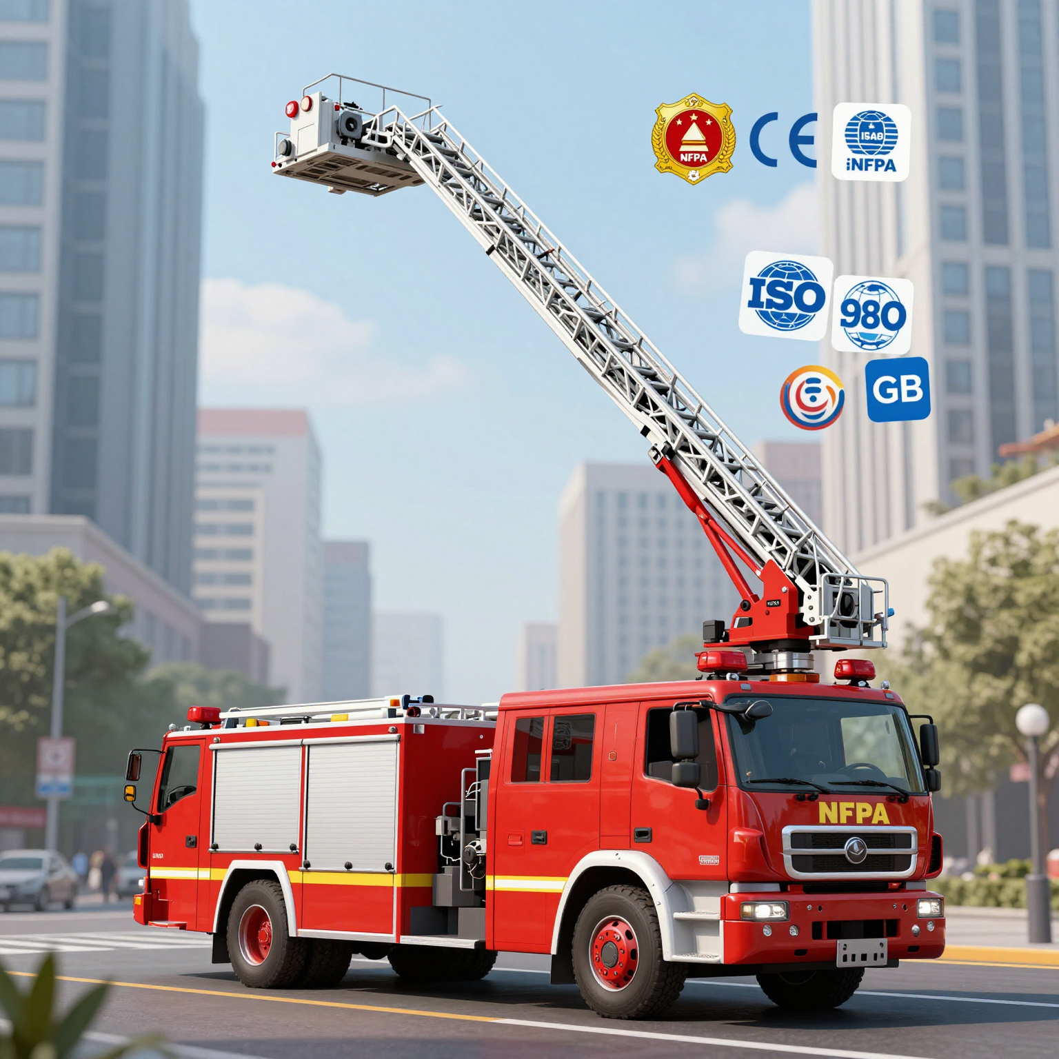 Safety certifications for the world's tallest fire truck ladder