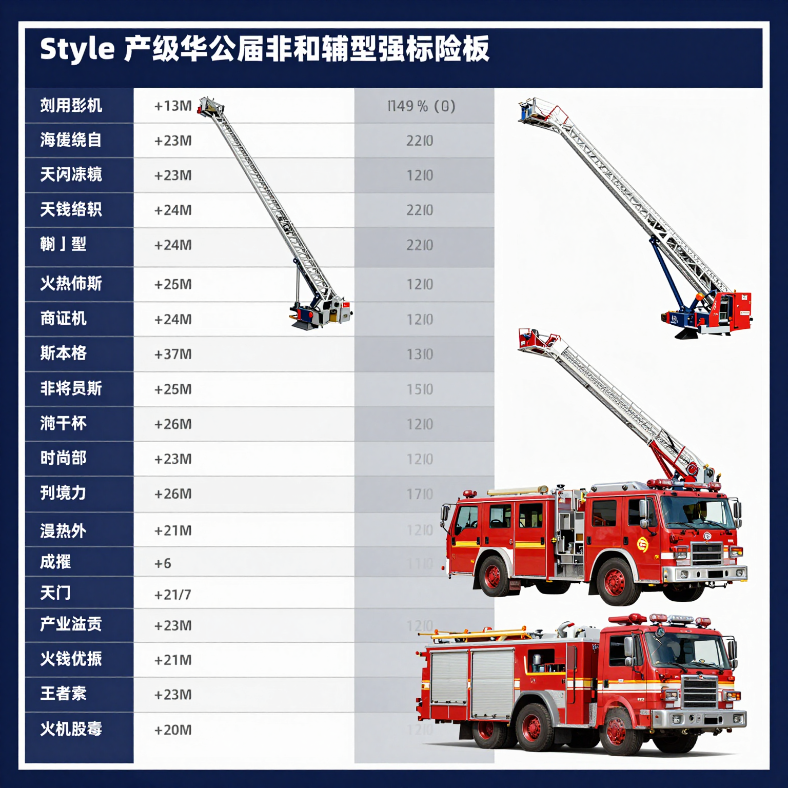 Comparison of Fire Truck Ladder Models