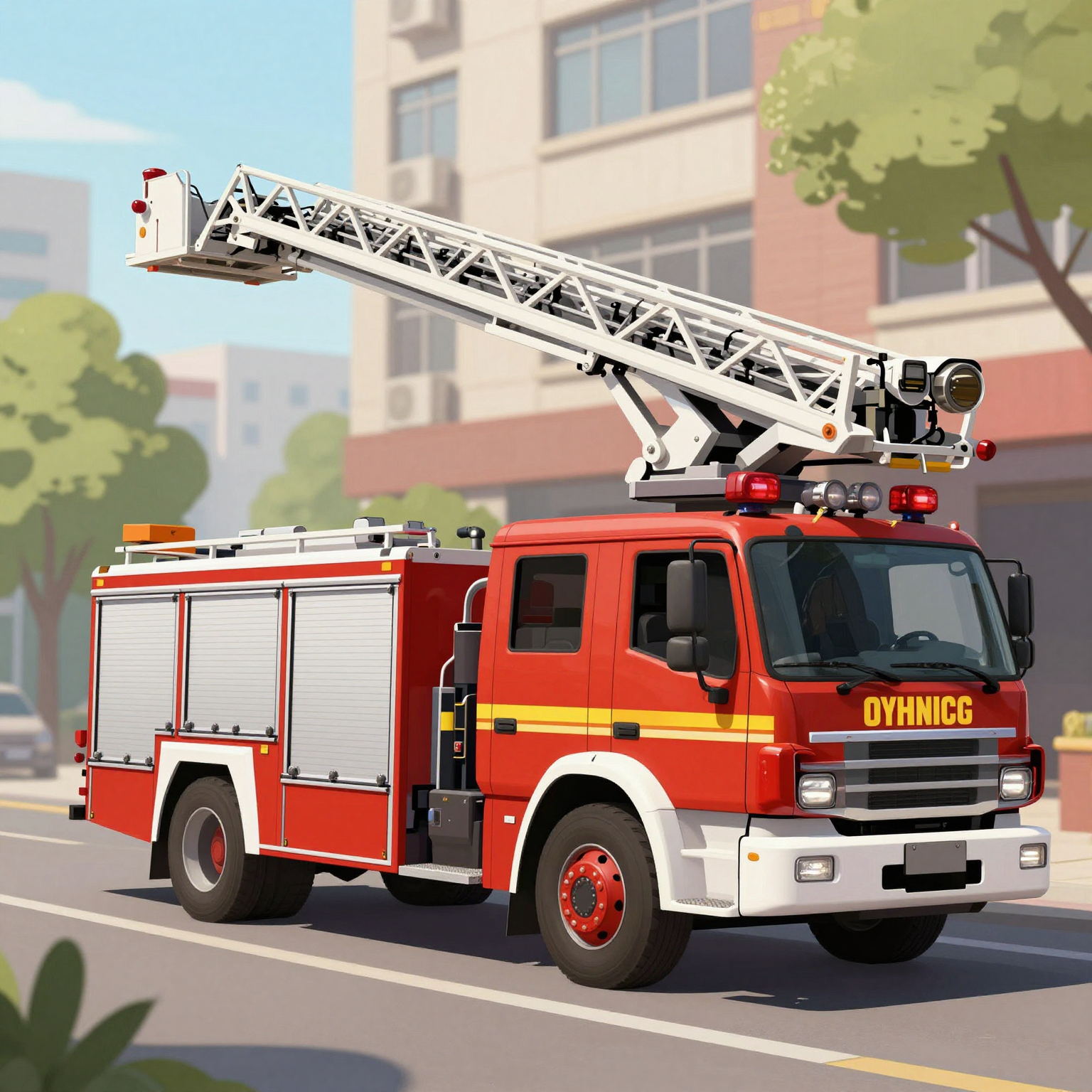 Fire Truck Tower Ladder