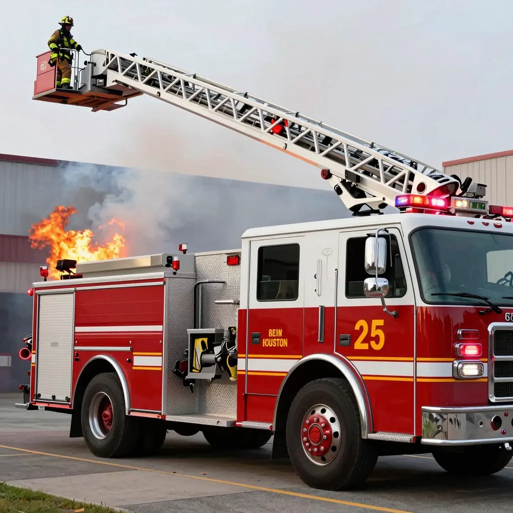Caminhão Escada do Corpo de Bombeiros de Houston