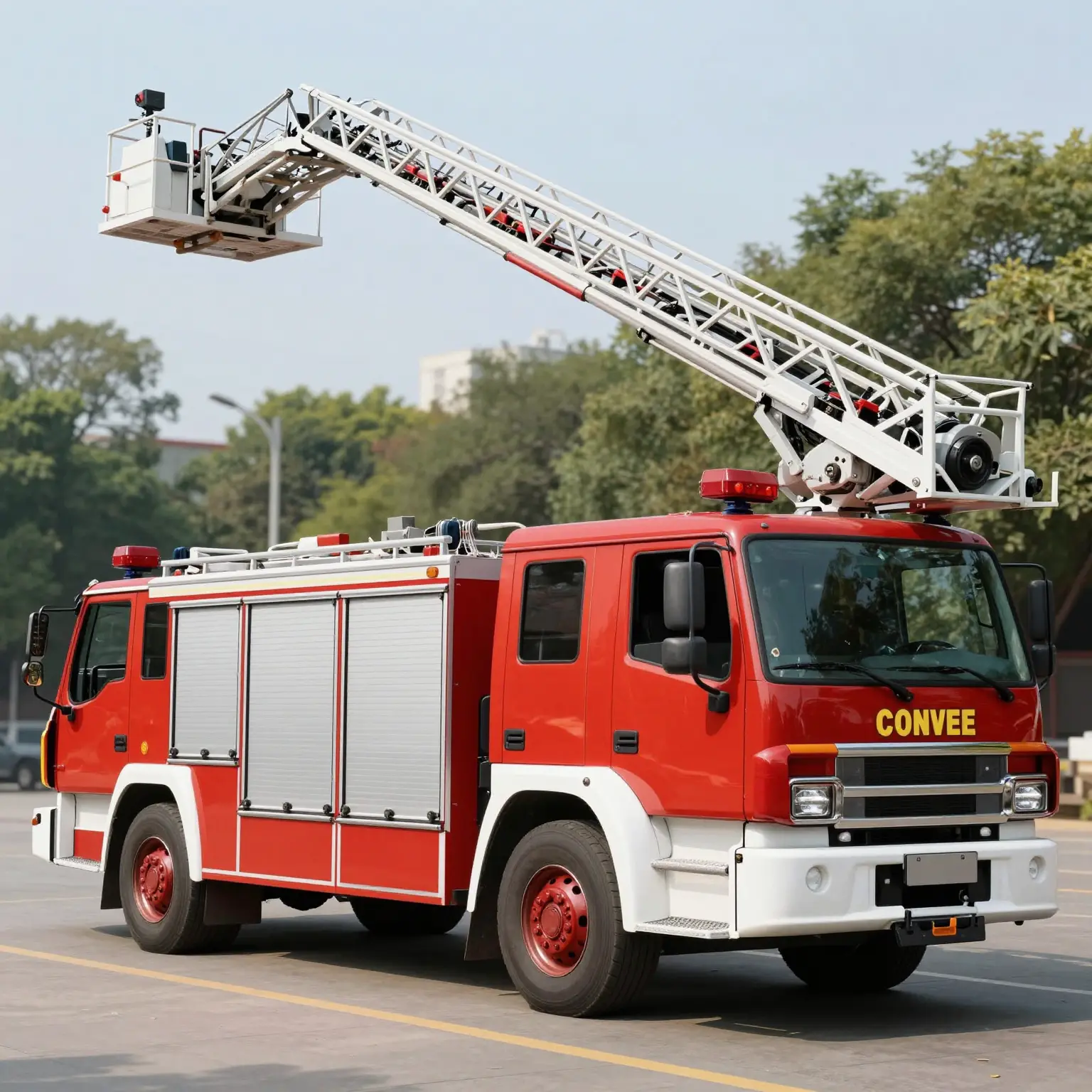 Mid Mount Aerial Fire Truck