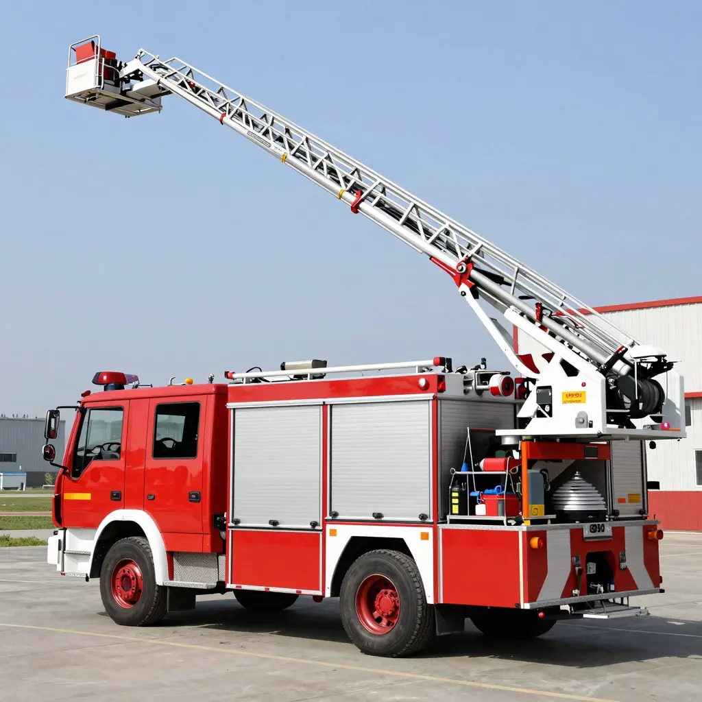 Mid Mount Aerial Fire Truck