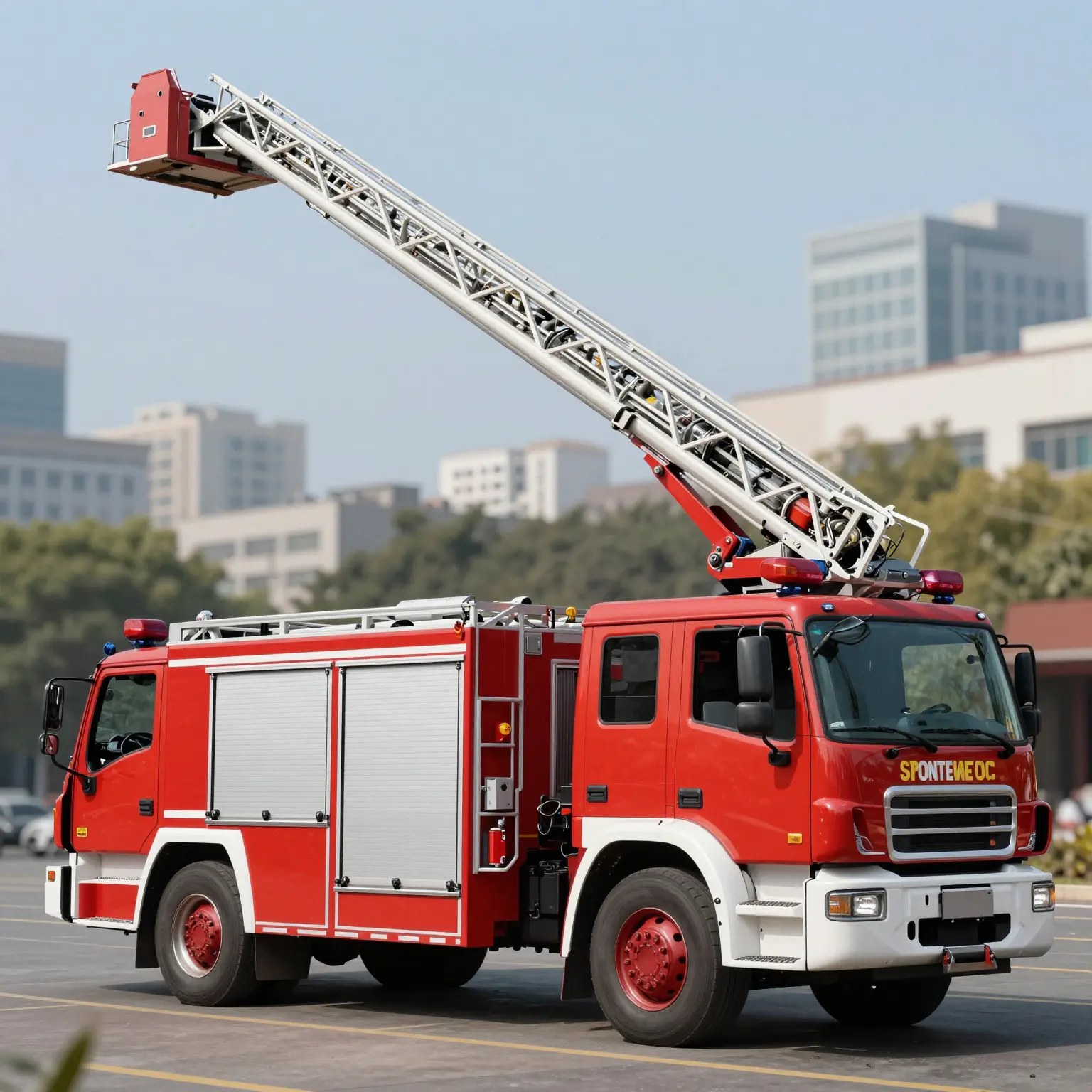 Tall Ladder Fire Truck