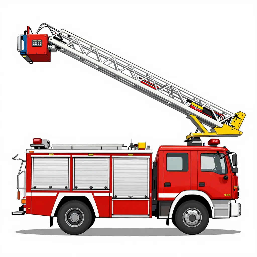 Brandweerwagenladderbedrading