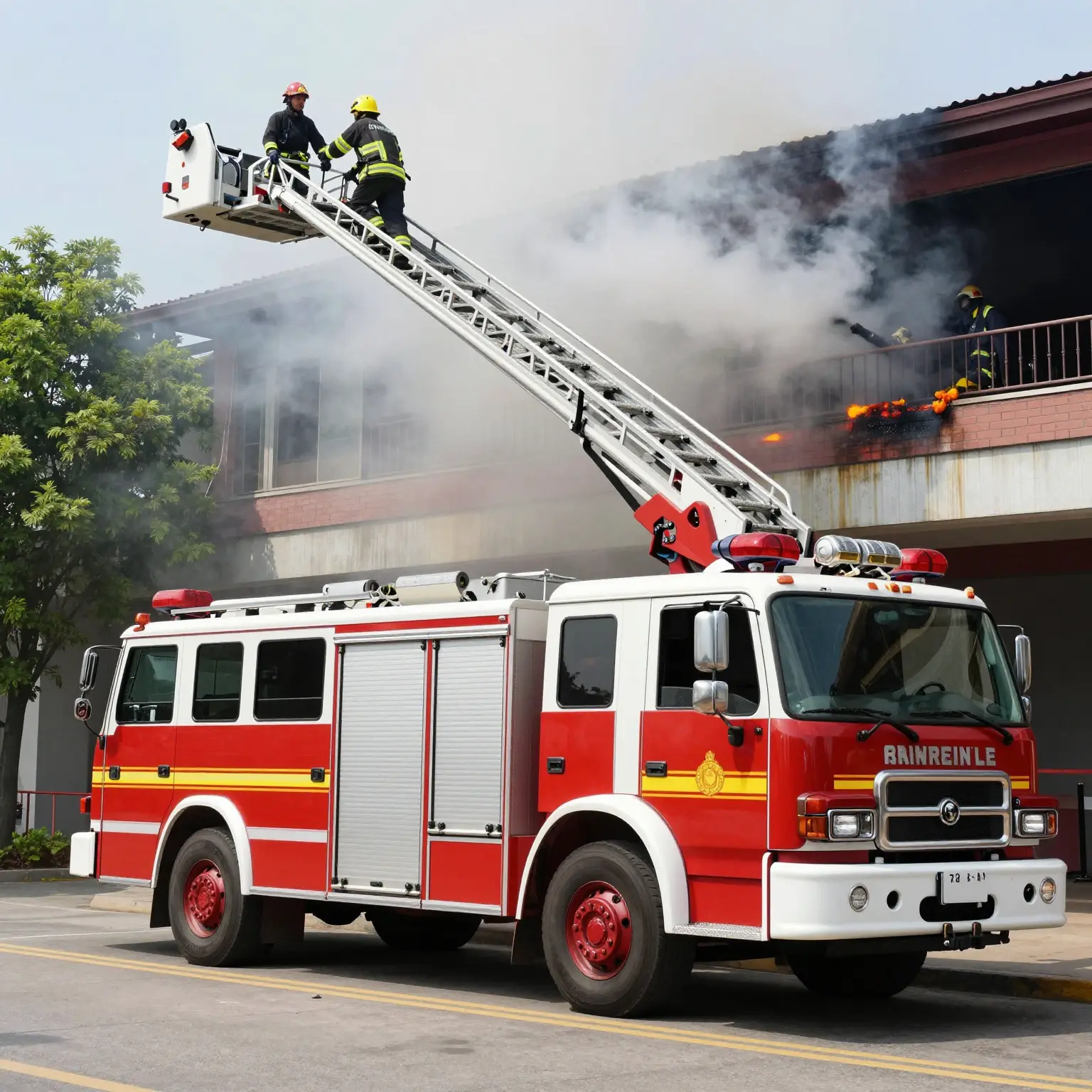 Fire Truck Ladder in Action