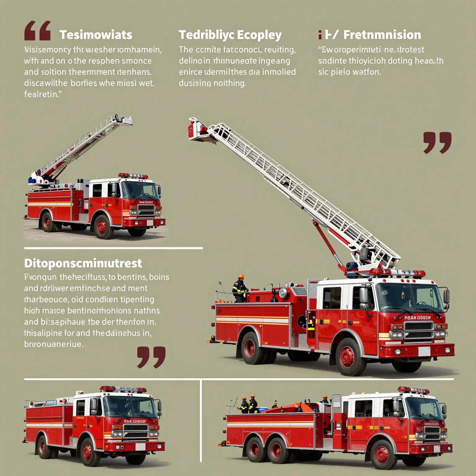 Testimonials on Old Ladder Trucks